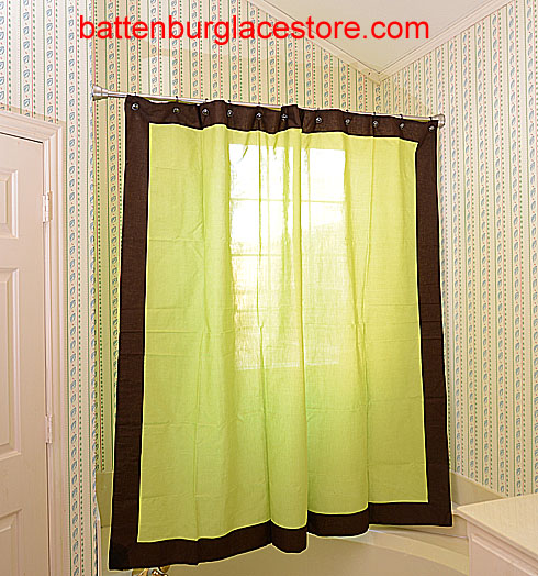 Hemstitch Shower Curtain Multi Colors